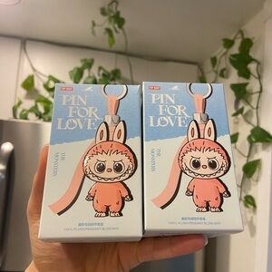 AUTHENTIC NEW Sealed Pop Mart Labubu Pin For Love Series - X✨❤️